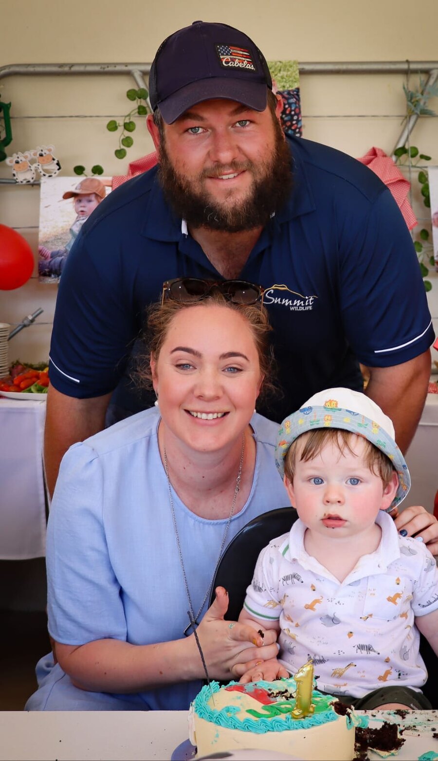 Anja with her husband and Ian.